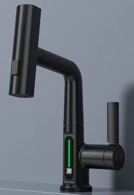 LED intelligent digital display sink shower faucet