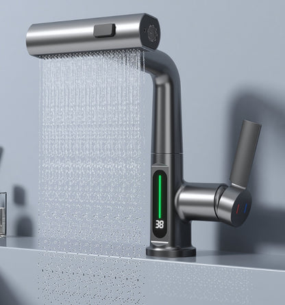 LED intelligent digital display sink shower faucet